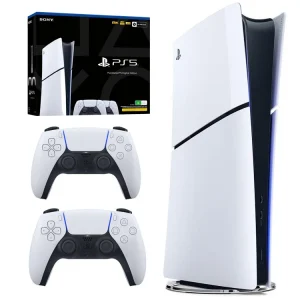 PS5 اسلیم نسخه دیجیتالی با دو عدد دوال سنس - CFI-2000 - تصویر 1