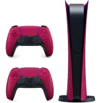 خرید PS5 نسخه دیجیتال + دو عدد دوال سنس - قرمز