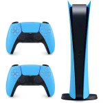 خرید PS5 نسخه دیجیتال + دو عدد دوال سنس - آبی