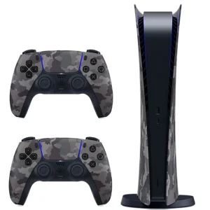 PS5 نسخه دیجیتال + دو عدد دوال سنس - خاکستری ارتشی - تصویر 1
