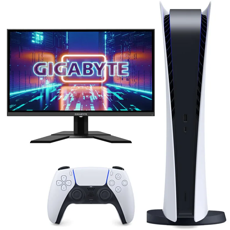 خرید پلی استیشن 5 دیجیتال + مانیتور Gigabyte G27Q