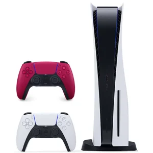 PlayStation 5 دیسک خور + دوال سنس قرمز - تصویر 1