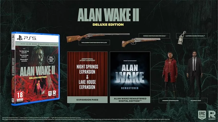 بازی Alan Wake 2 نسخه Deluxe Edition برای PS5 - تصویر معرفی 1
