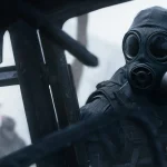 اپراتور با ماسک ضدگاز در حالت DMZ بازی Call of Duty: Modern Warfare 4