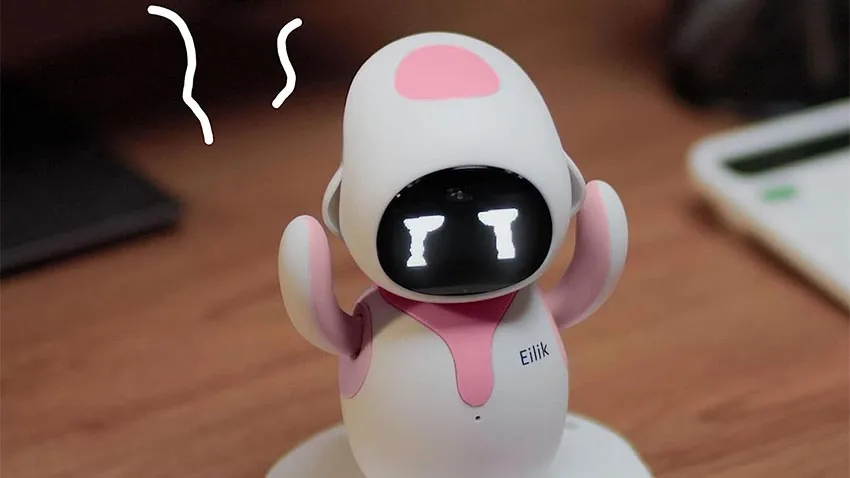 ربات هوشمند ایلیک Eilik Robot - صورتی - تصویر معرفی 4