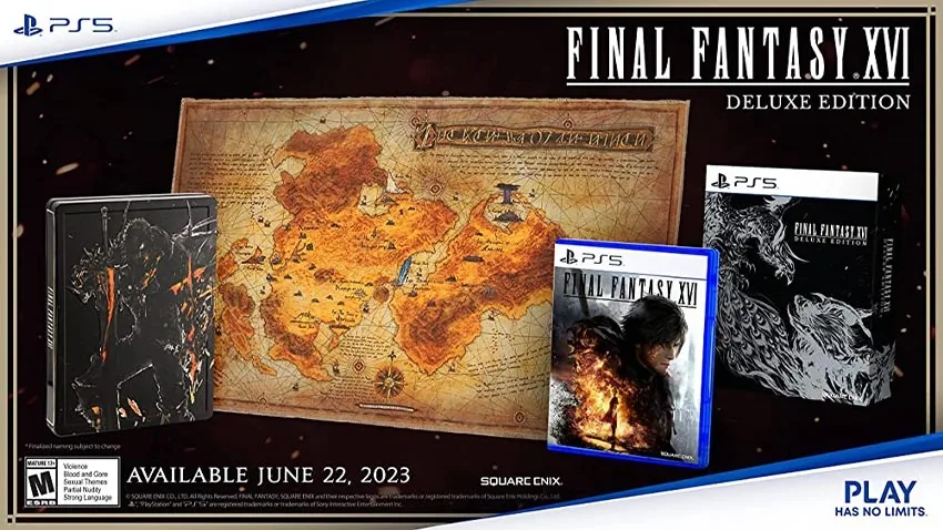 بازی Final Fantasy XVI Deluxe Edition نسخه Steelbook برای PS5 - تصویر معرفی 1