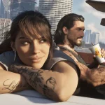 جیسون و لوسیا، شخصیت‌های اصلی GTA 6، در حال رانندگی با خودرو
