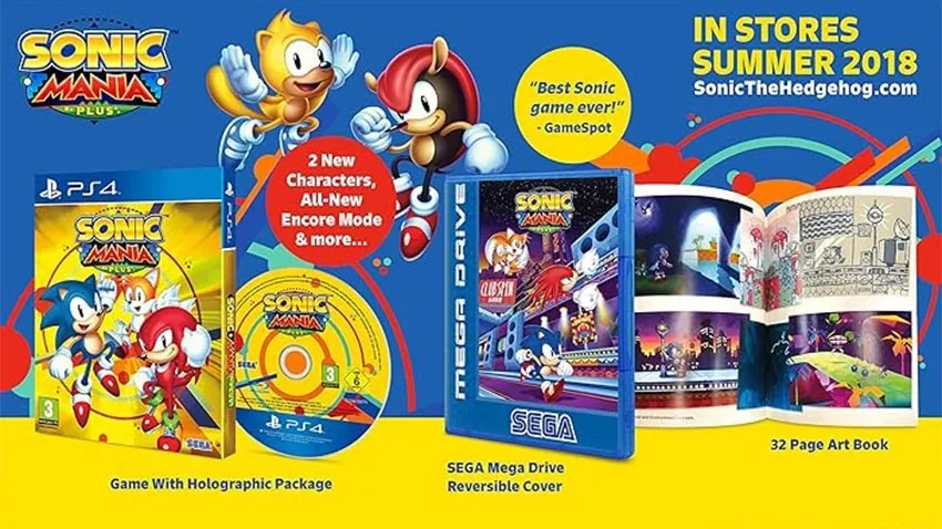 بازی Sonic Mania Plus نسخه استیل بوک برای PS4 - تصویر معرفی 1