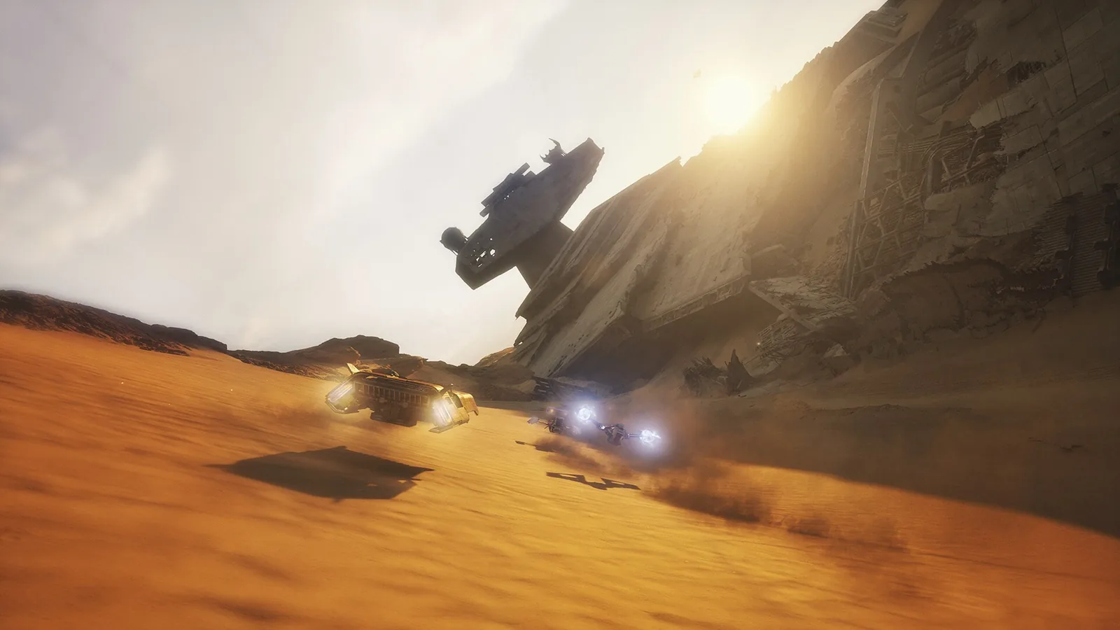 مسابقه اسپیدر در قبرستان کشتیهای Star Destroyer در جاکو؛ Star Wars: Galactic Racer