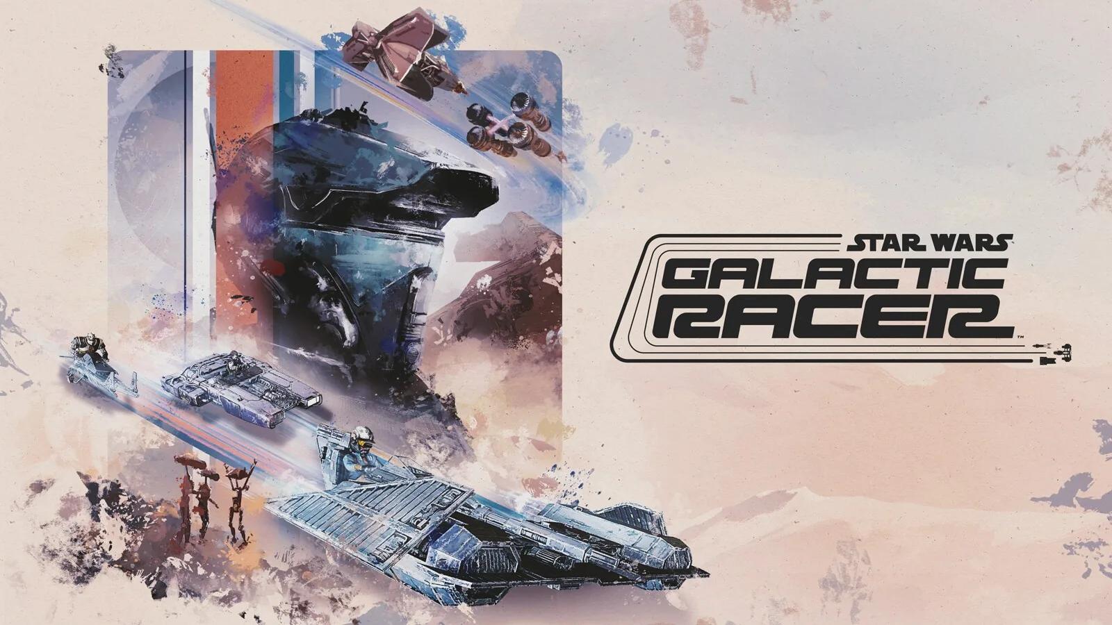 هنر رسمی بازی Star Wars Galactic Racer
