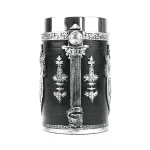 لیوان طرح تاج و سپر Winged Sword and Shield Skull Crest