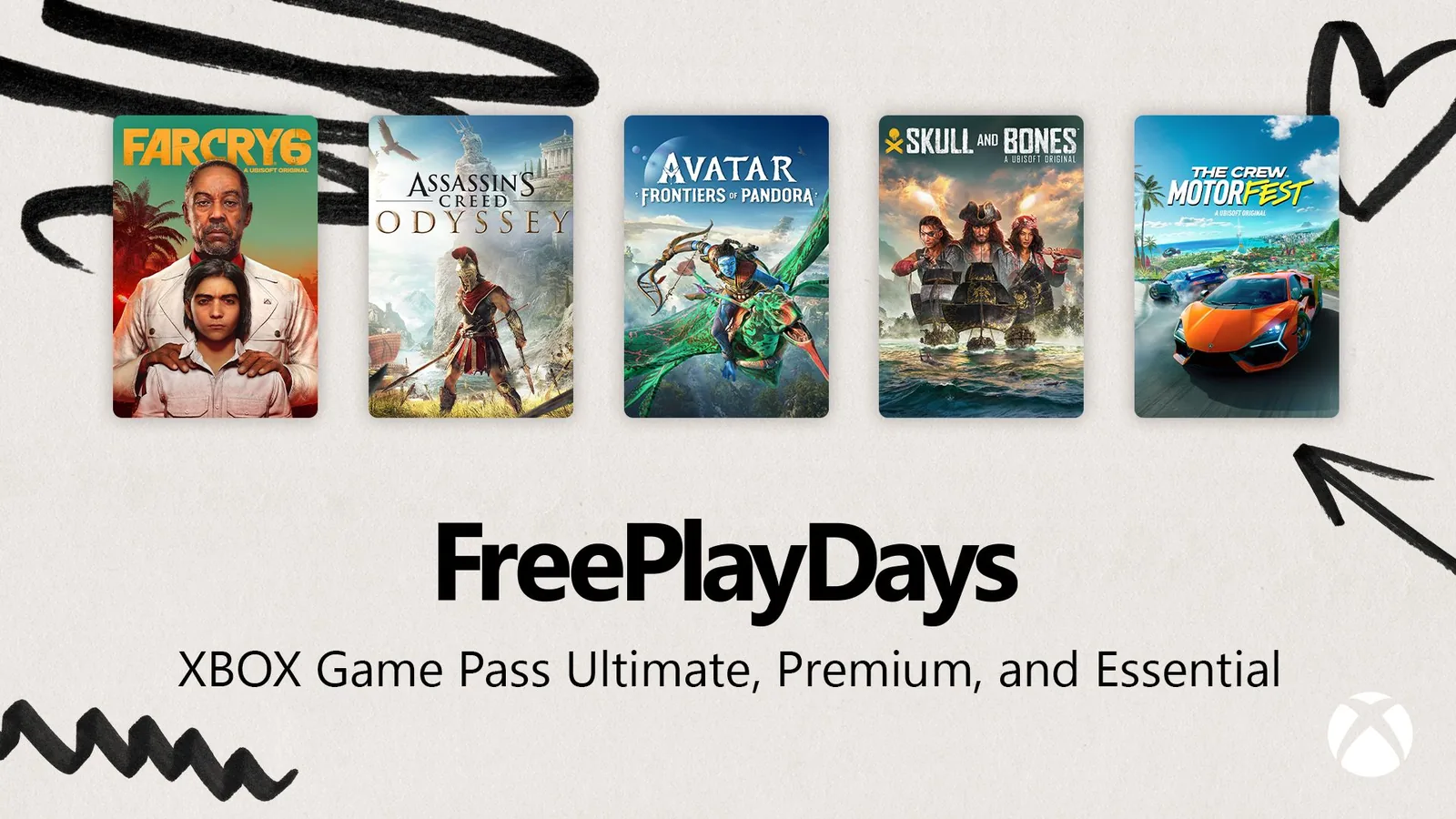 رویداد Free Play Days ایکسباکس اکتبر ۲۰۲۶ با بازیهای Ubisoft